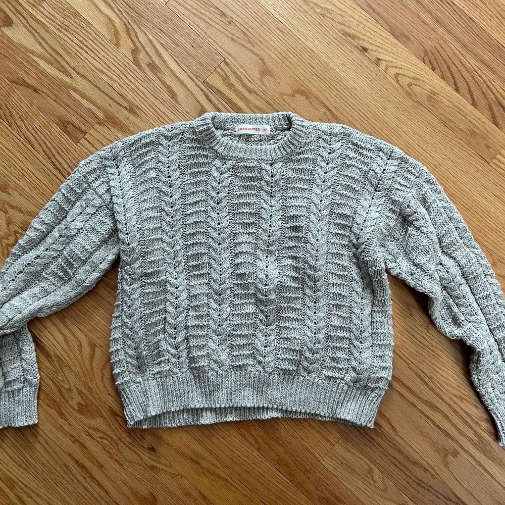 &Daughter Stevie cable-knit sweater